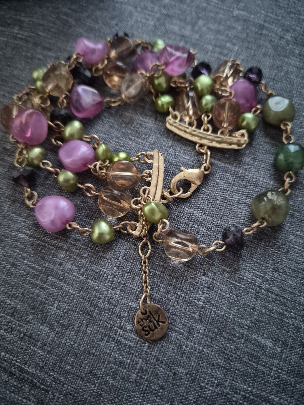 The Sak Brand Chunky Multi Strand Multi Color Bracelet